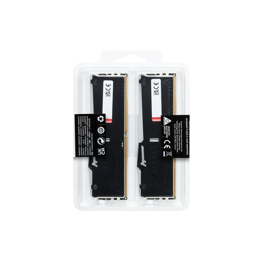 Модуль пам'яті для комп'ютера DDR5 32GB (2x16GB) 5200 MHz Beast RGB XMP Kingston Fury (ex.HyperX) (KF552C40BBAK2-32) - зображення 7