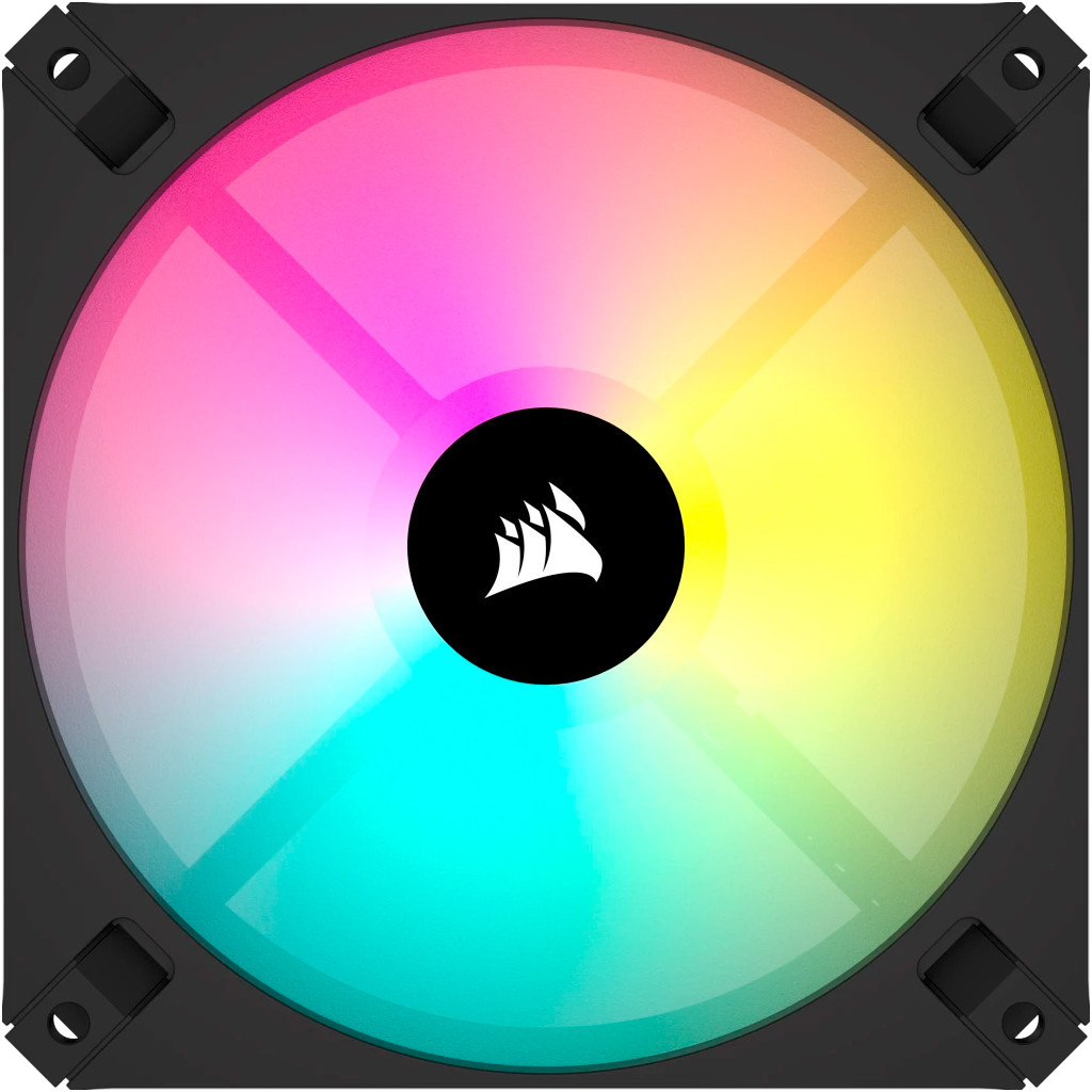 Кулер до корпусу Corsair iCUE AR120 Digital RGB 120mm PWM Fan Triple Pack Black (CO-9050167-WW) - зображення 2