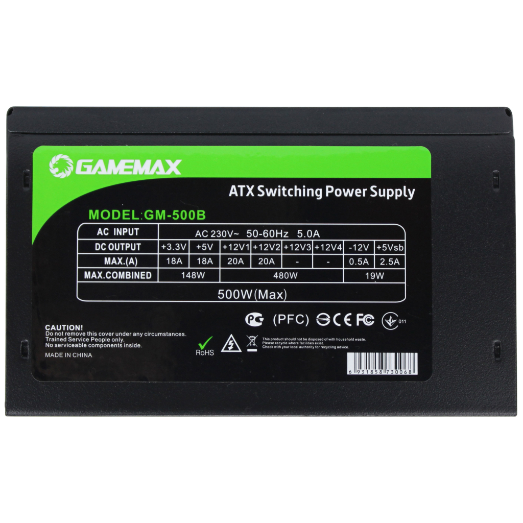 Блок живлення Gamemax 500W (GM-500B) - зображення 4
