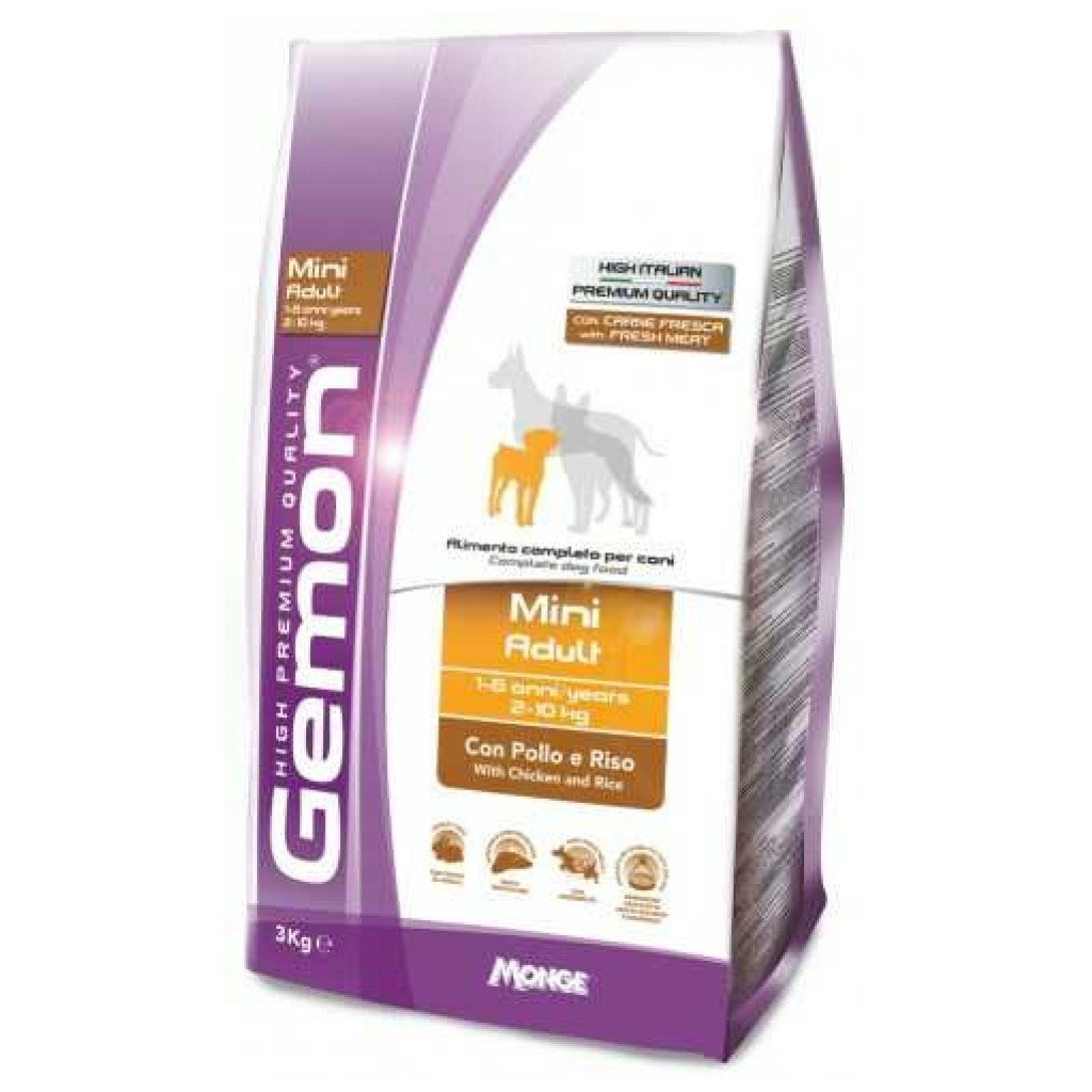 Сухий корм для собак Gemon Dog Mini adult курка з рисом 3 кг (8009470386050) - зображення 1