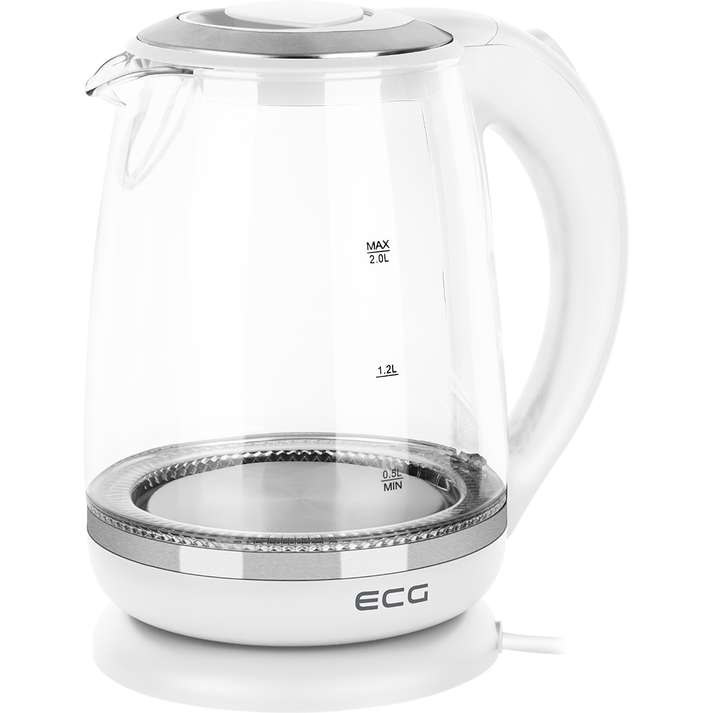 Електрочайник ECG RK 2020 White Glass (RK2020 White Glass) - зображення 2