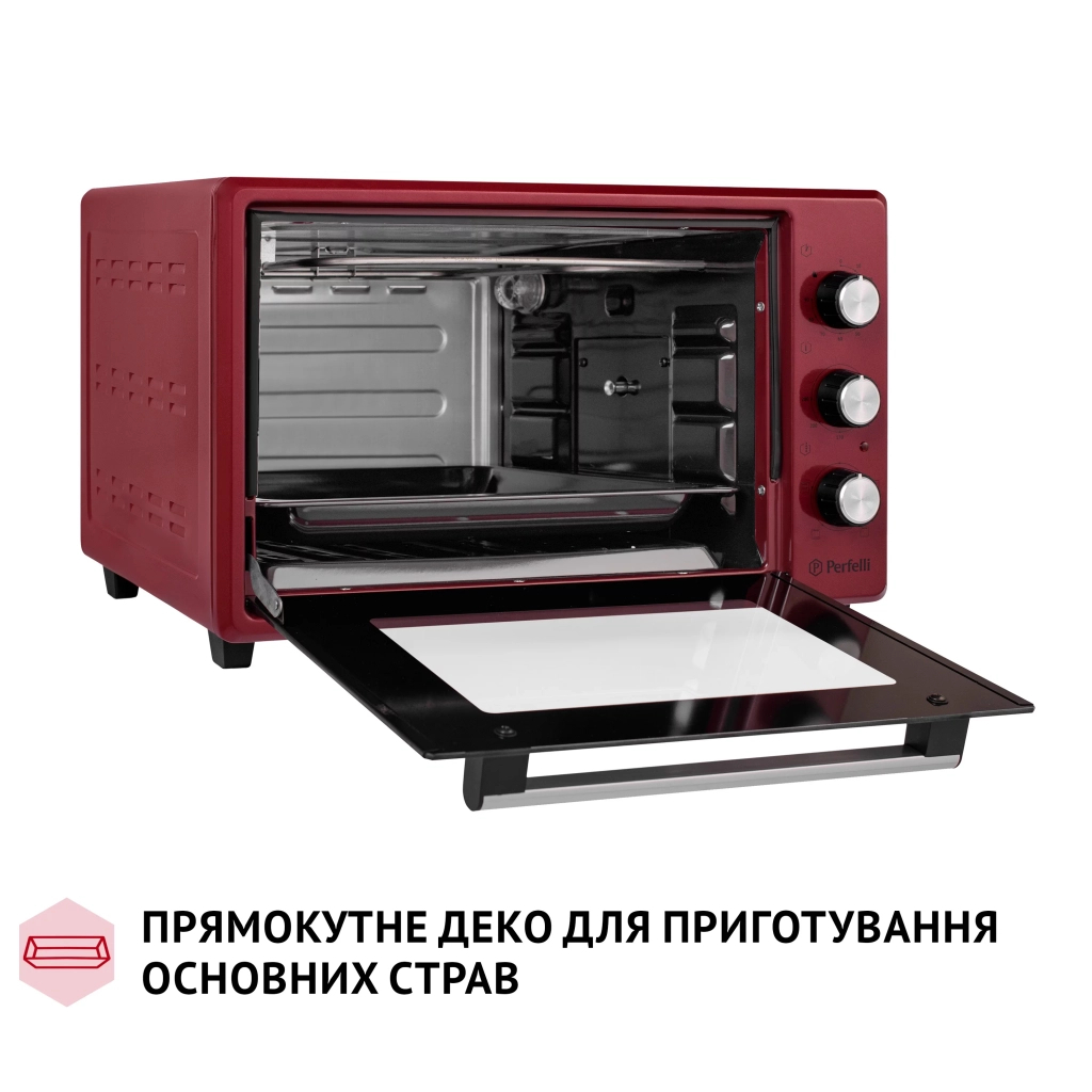 Електропіч Perfelli MIRAGE 37 RED - зображення 8