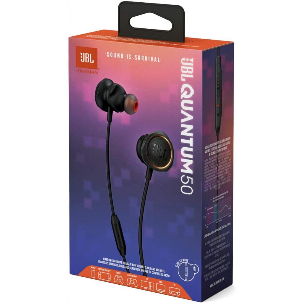 Навушники JBL Quantum 50 Black (JBLQUANTUM50BLK) - зображення 8