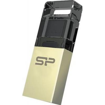 USB флеш накопичувач Silicon Power 16Gb Mobile X10 , OTG, Champague (SP016GBUF2X10V1C) - зображення 2