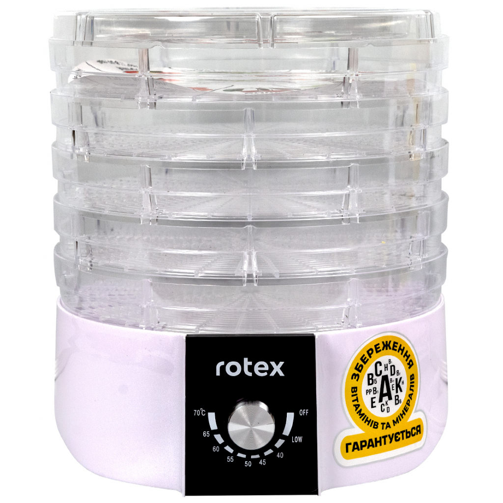 Сушка для овочів та фруктів Rotex RD540-W - зображення 1