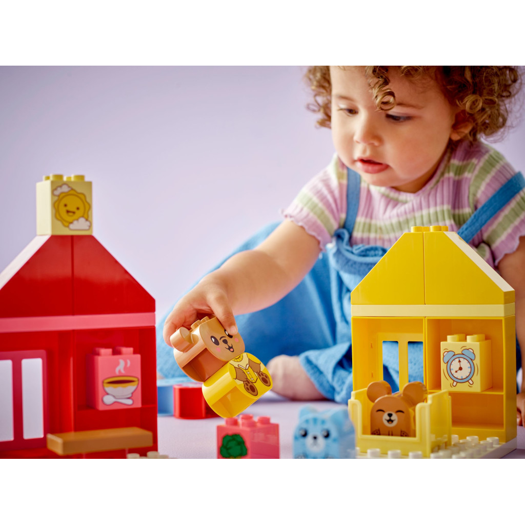 Конструктор LEGO DUPLO My First Повсякденні процедури: Час вечері й сну 28 деталей (10414) - зображення 6