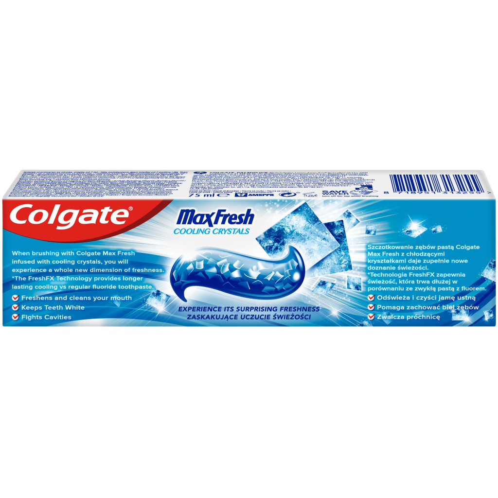 Зубна паста Colgate Max Fresh Cooling Crystals 75 мл (8718951313255) - изображение 3