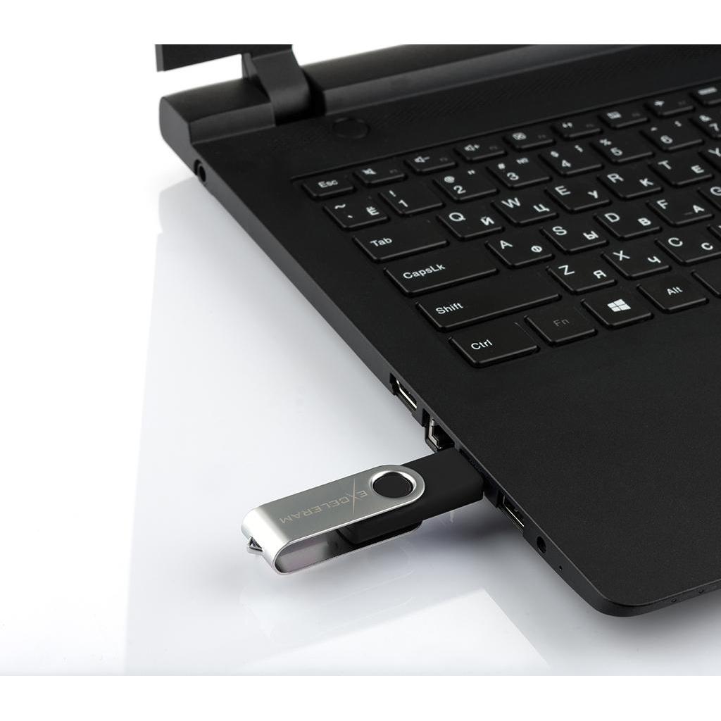 USB флеш накопичувач eXceleram 128GB P1 Series Silver/Black USB 3.1 Gen 1 (EXP1U3SIB128) - зображення 7