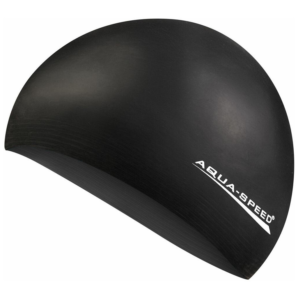 Шапка для плавання Aqua Speed Soft Latex 122-07 5729 чорний Уні OSFM (5908217657299) - зображення 1