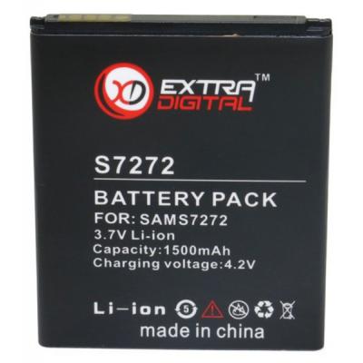 Акумуляторна батарея Extradigital Samsung Galaxy Ace 3 Duos (1500 mAh) (BMS6298) - зображення 1