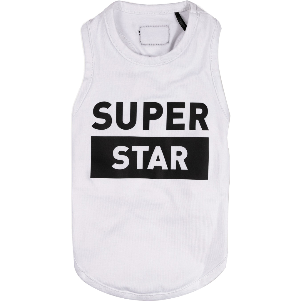 Борцівка для тварин Pet Fashion "Superstar" XS-2 біла (4823082421831) - зображення 1