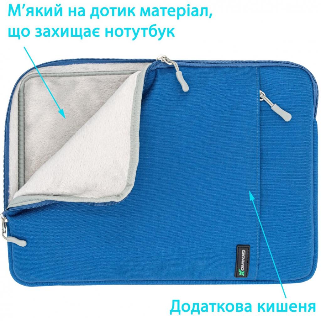 Чохол до ноутбука Grand-X 14'' Blue (SL-14B) - зображення 3