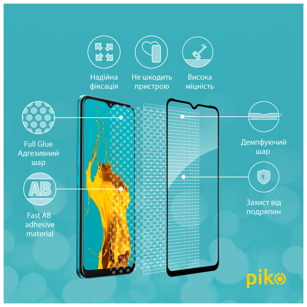 Скло захисне Piko Full Glue Tecno Spark Go 2022 (1283126542336) - зображення 3