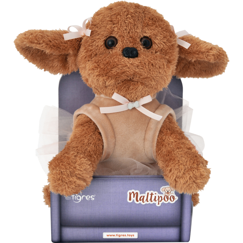 М'яка іграшка Tigres Собачка Мальтіпу Кейзі (СО-0118) - зображення 1