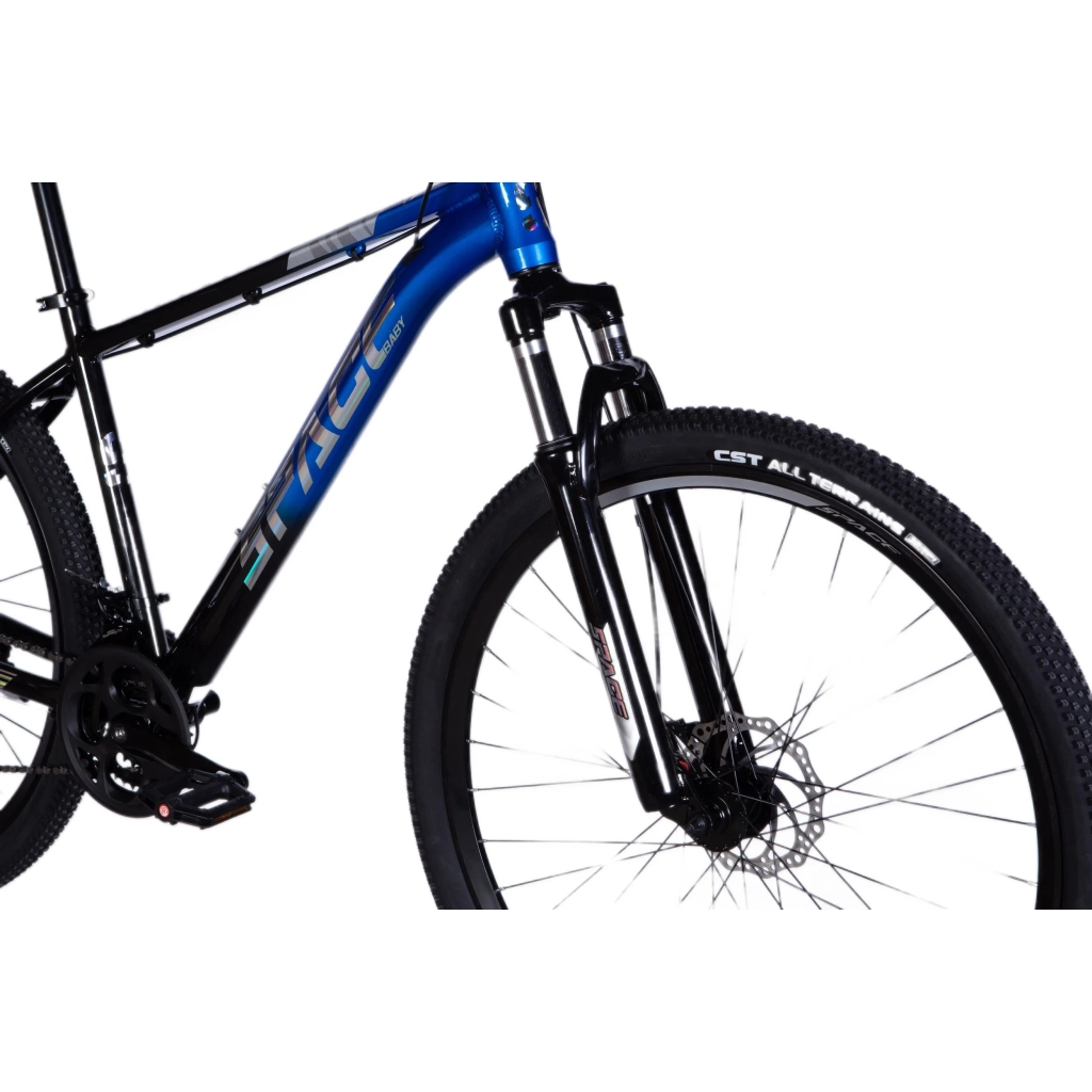 Велосипед Space 27.5" Phaeton AM DD рама-17" Al чорно-синій 2025 (OPS-SP-27.5-035) - зображення 4