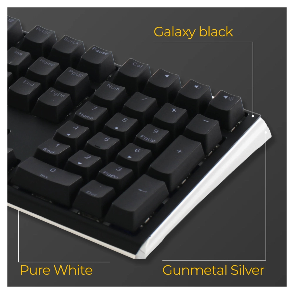 Клавіатура Ducky One 3 Cherry MX Speed Silver RGB UA USB Black (DKON2108ST-PUAPXCLAWSC1) - зображення 10