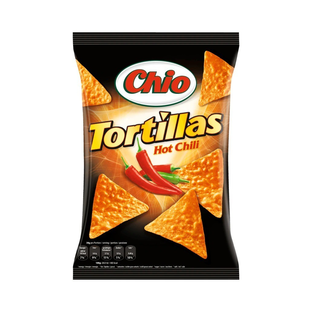 Чіпси Chio Tortillas зі смаком перцю чилі 110 г (4001242105900) - зображення 1