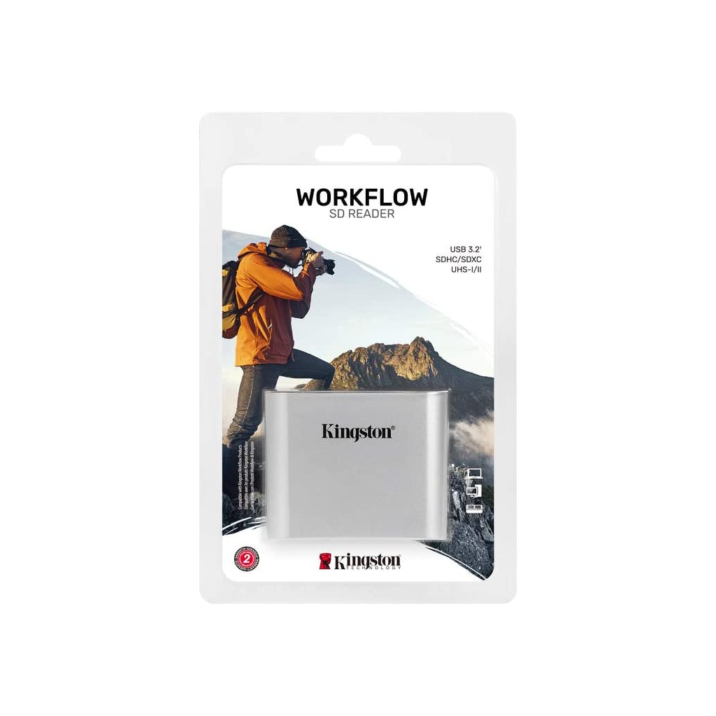 Зчитувач флеш-карт Kingston Workflow Dual-Slot SDHC/SDXC UHS-II (WFS-SD) - зображення 2