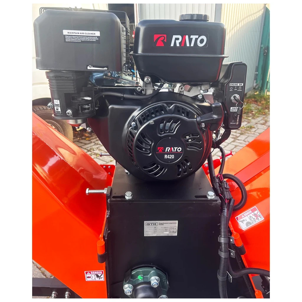 Садовий подрібнювач GTM бензиновий P4206 15к.с., діам.гілок до 15см, барабан з 2 ножами (P4206) - зображення 5