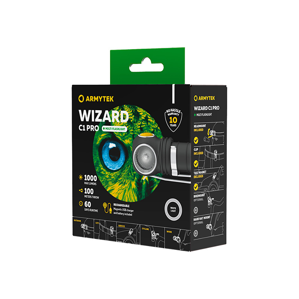 Ліхтар Armytek Wizard C1 Pro Magnet USB (F09001C) - изображение 6