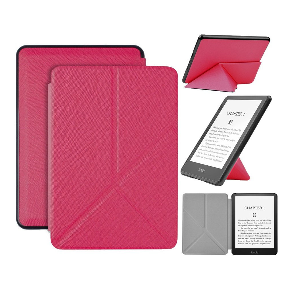 Чохол до електронної книги BeCover Ultra Slim Origami Amazon Kindle Paperwhite 11th Gen. 2021 Hot Pink (711057) - зображення 5