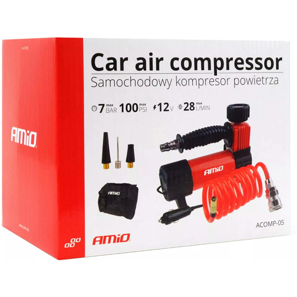Автомобільний компресор AMiO HQ ACOMP-05 (02179) - изображение 4