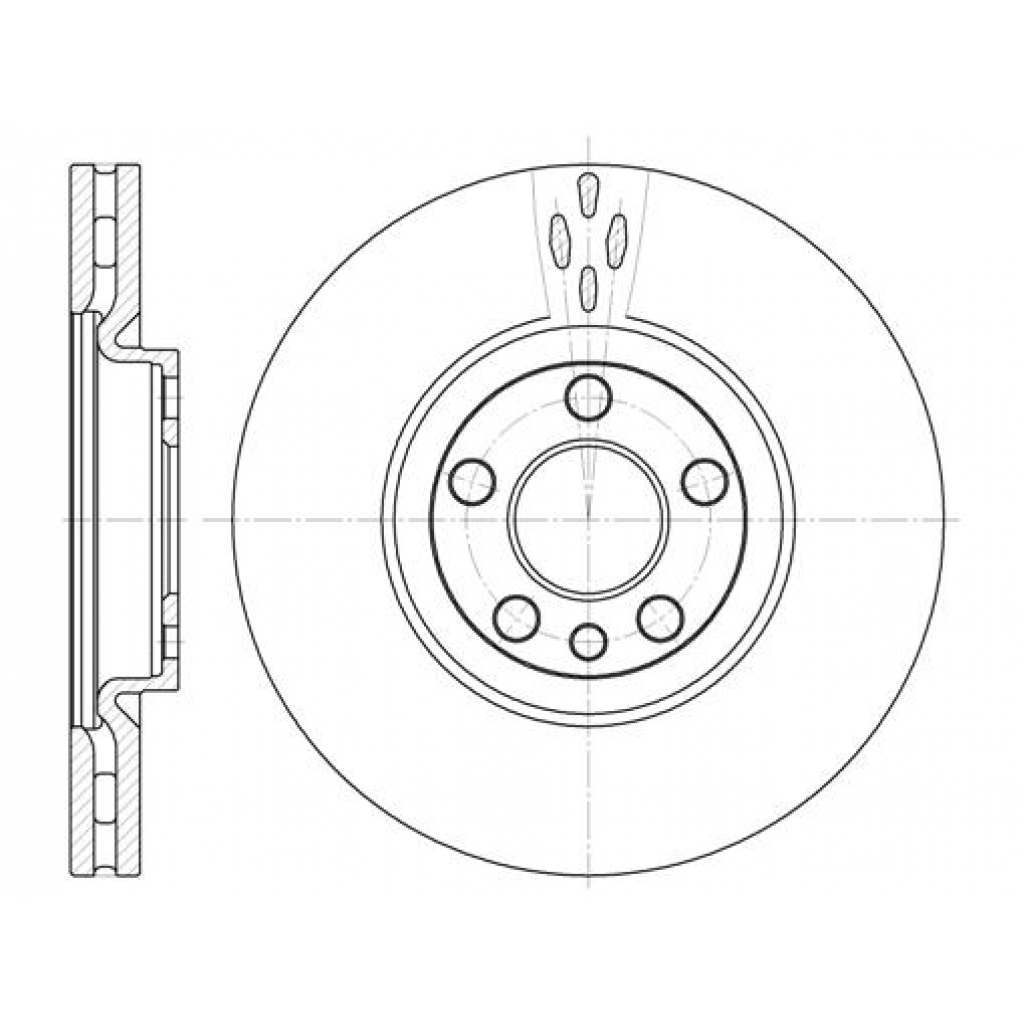 Гальмівний диск REMSA 6658.10 - зображення 1