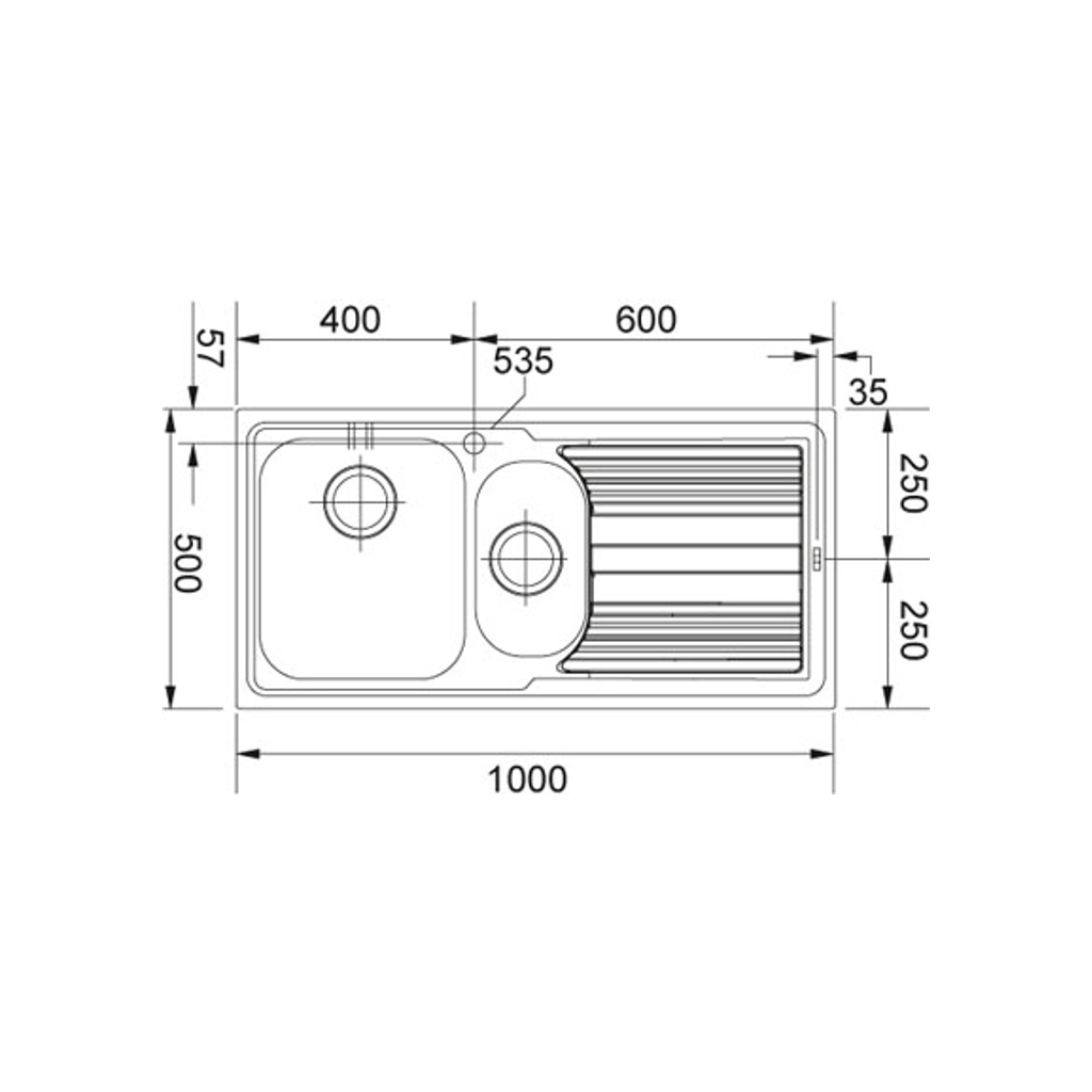 Мийка кухонна Franke Logica line LLL 651 (101.0381.836) - зображення 2