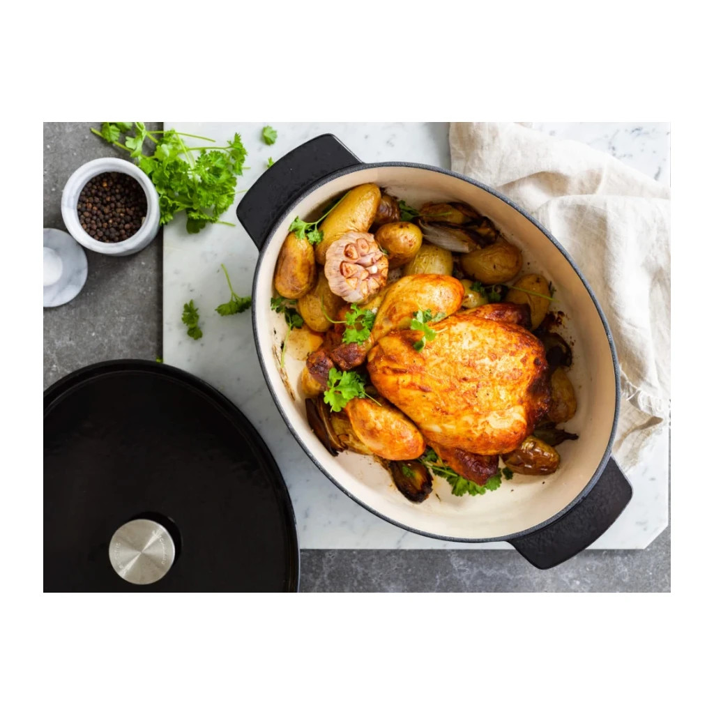 Гусятниця KitchenAid Cast Iron 30 см 5,6 л Чорна (CC006064-001) - зображення 6