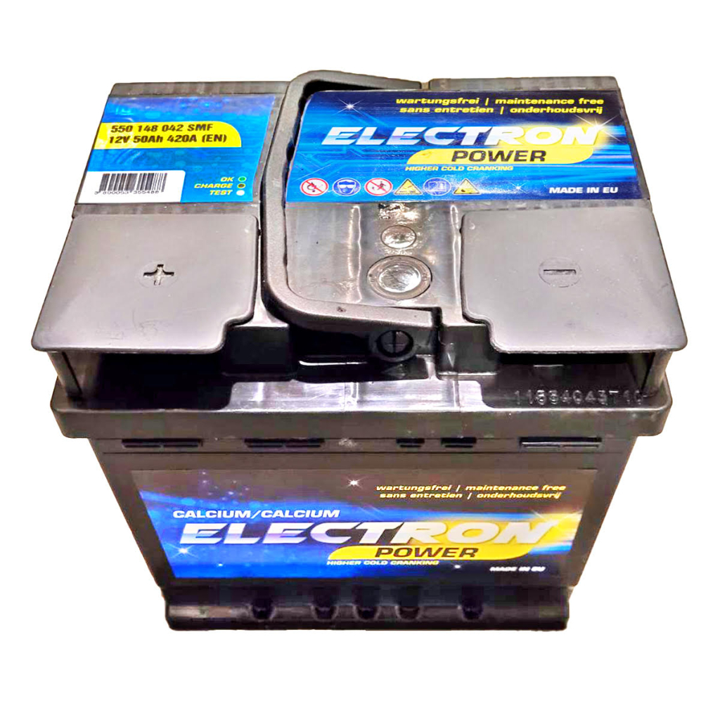 Акумулятор автомобільний ELECTRON POWER 50Ah (+/-) (420EN) (550 148 042 SMF) - зображення 1