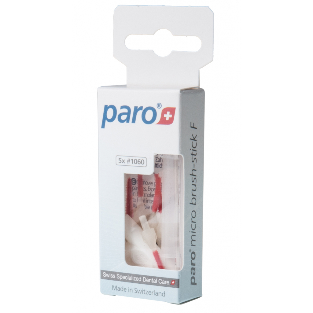 Щітки для міжзубних проміжків Paro Swiss micro brush-stick F 5 шт. (7610458010600) - изображение 2