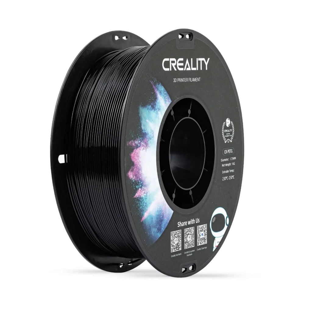 Пластик для 3D-принтера Creality PETG 1.75мм, black, 1кг (3301030035) - зображення 1