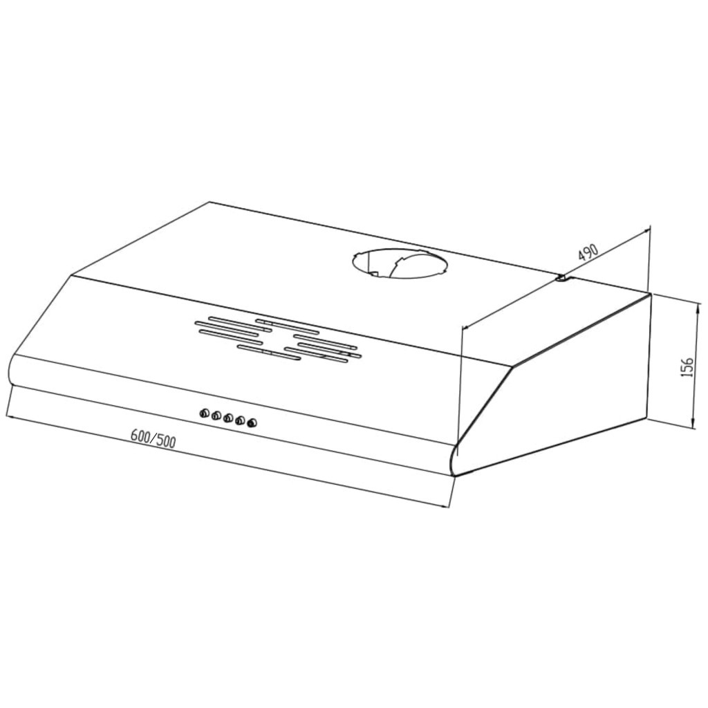 Витяжка кухонна Jantar PHT I LED 60 WH - зображення 11