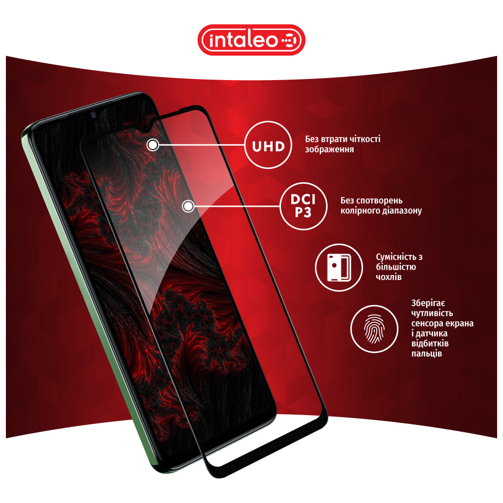 Скло захисне Intaleo Full Glue Tecno Spark 10 (1283126580611) - зображення 4