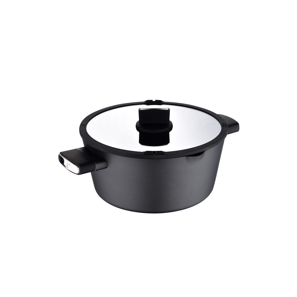 Каструля Bergner Ion, з кришкою 6 л (BG-35802-BK) - зображення 1