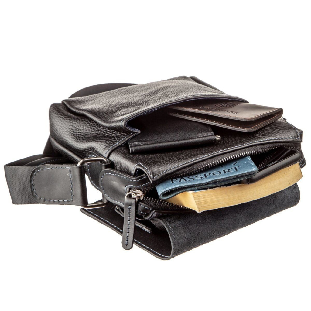 Сумка Shvigel Шкіряна Чорна (11174) - зображення 5