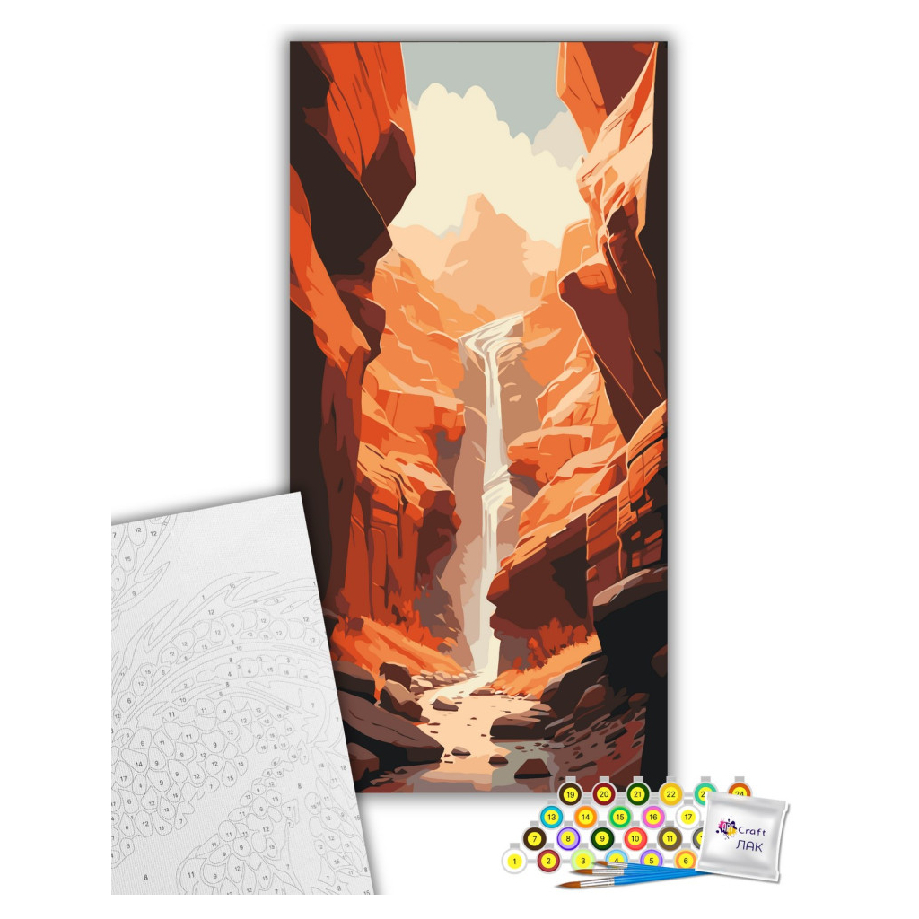 Картина по номерам ArtCraft Каньйон 40х80 см (11567-AC) - зображення 2