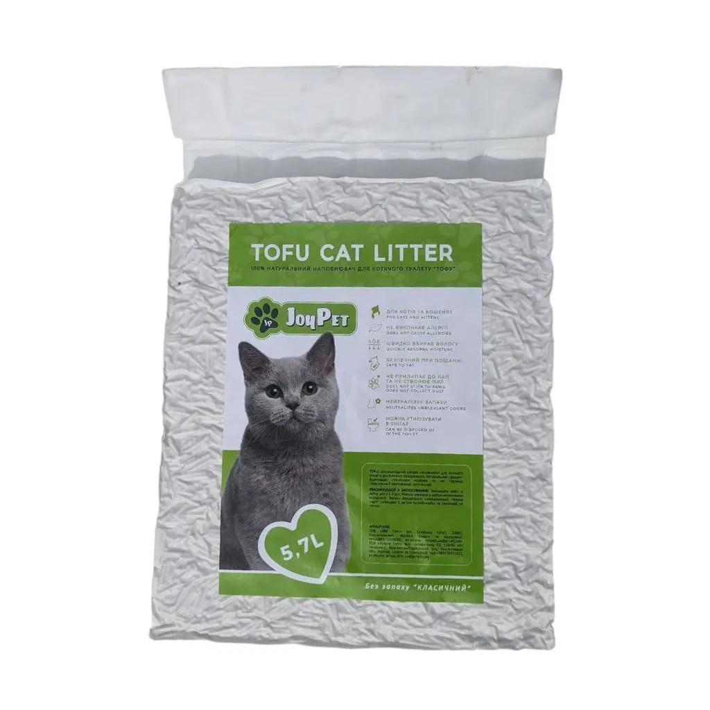 Наповнювач для туалету JOYPET TOFU Класичний 5.7 л (JPTF54) - зображення 2