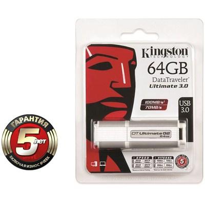 USB флеш накопичувач Kingston 64Gb DataTraveler Ultimate (DTU30G2/64GB) - зображення 3