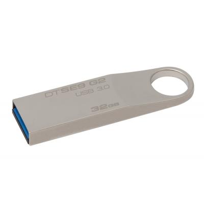 USB флеш накопичувач Kingston 32GB DataTraveler SE9 Silver USB 2.0 (DTSE9G2/32GBZ) - зображення 2