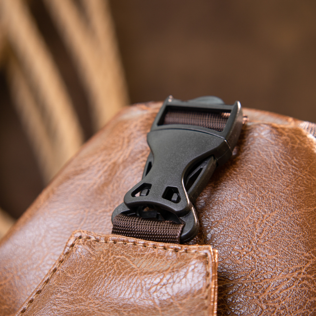 Сумка Vintage Через плече на два відділення Світло-коричнева (20561) - зображення 8