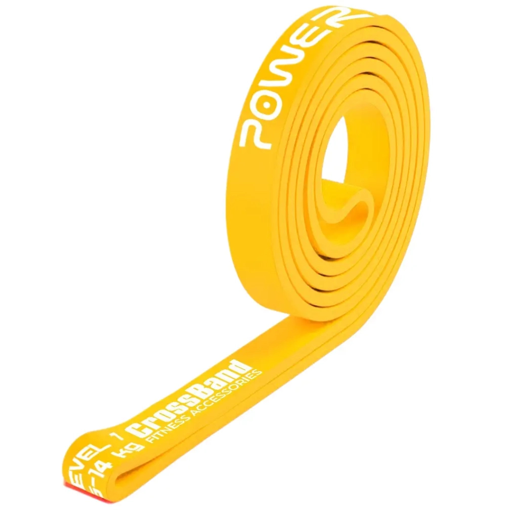 Еспандер PowerPlay -петля для фітнесу і кроссфіту Жовта (PP_4115_Yellow_(5-14 kg)) - зображення 1