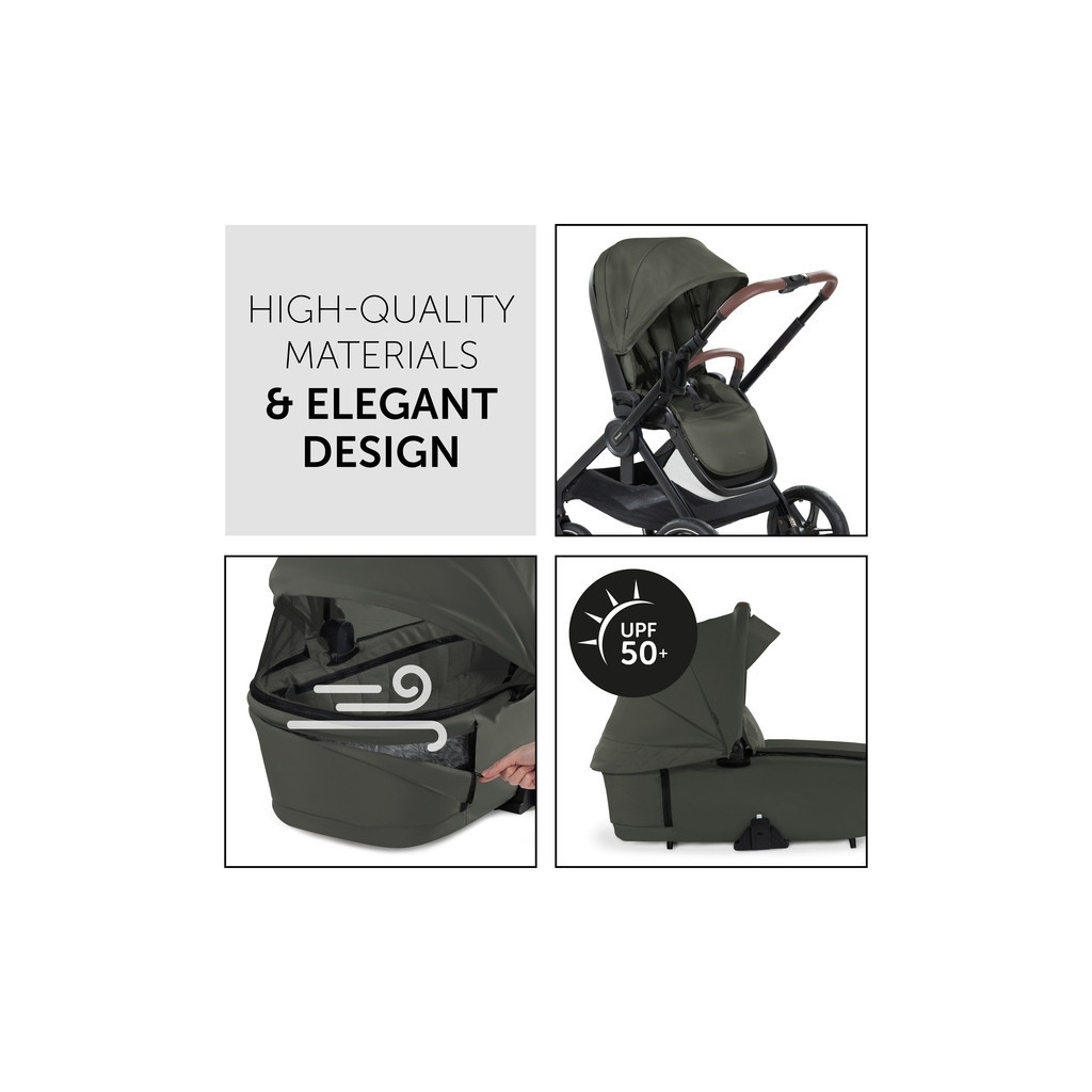 Коляска Hauck 2 в 1 Walk N Care Air (Dark Olive) (16549-2) - зображення 11