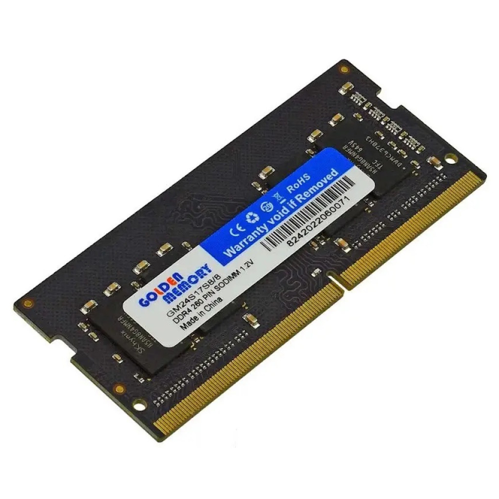 Модуль пам'яті для ноутбука SoDIMM DDR4 8GB 2400 MHz Golden Memory (GM24S17S8/8) - зображення 1