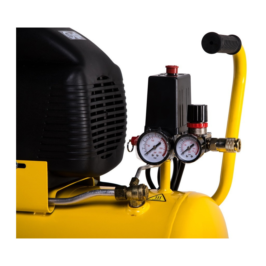 Компресор Stanley D 211/8/24, 222 л/хв, 1.5 кВт, 25,1 кг (D211/8/24) - зображення 4