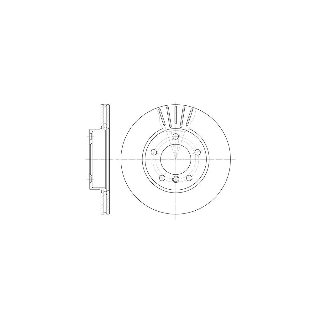 Гальмівний диск REMSA 6324.10 - зображення 1
