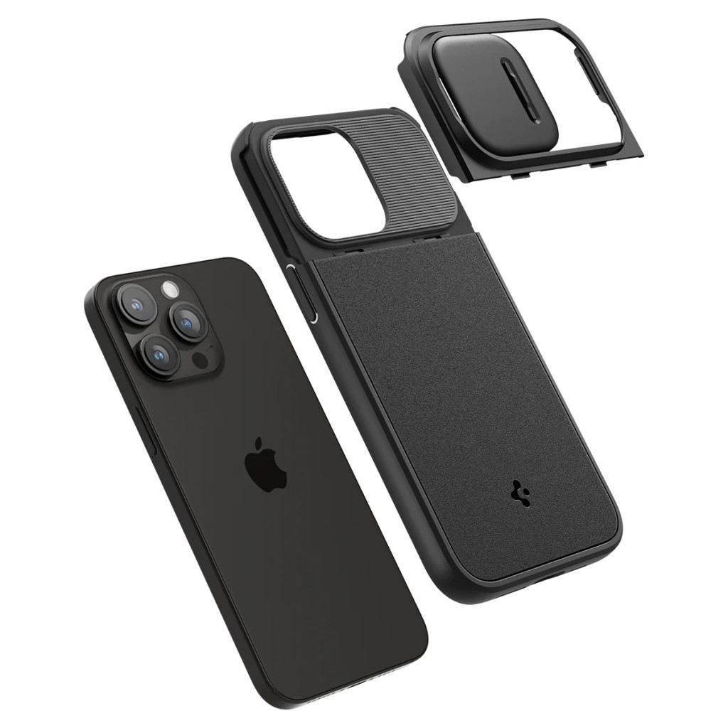 Чохол до мобільного телефона Spigen Apple iPhone 15 Pro Max Optik Armor MagFit Black (ACS06599) - зображення 10