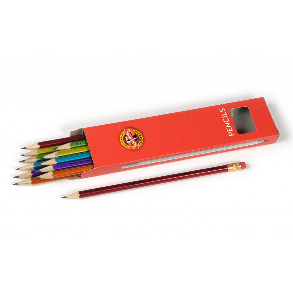 Олівець графітний Koh-i-Noor 1372 ORIENTAL, НВ with eraser (1372002012KS) - зображення 1