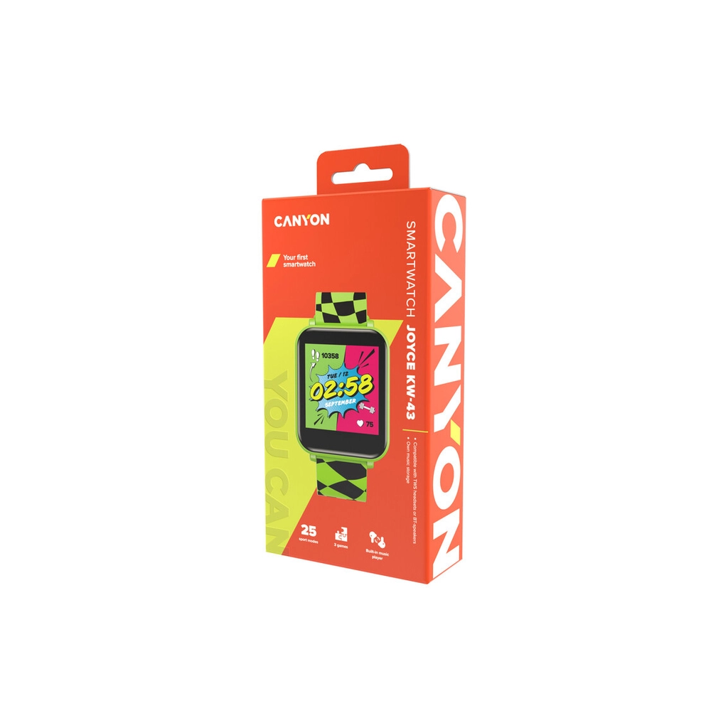 Смарт-годинник Canyon Joyce KW-43 DUAL BT Music Green (CNE-KW43YB) - зображення 7