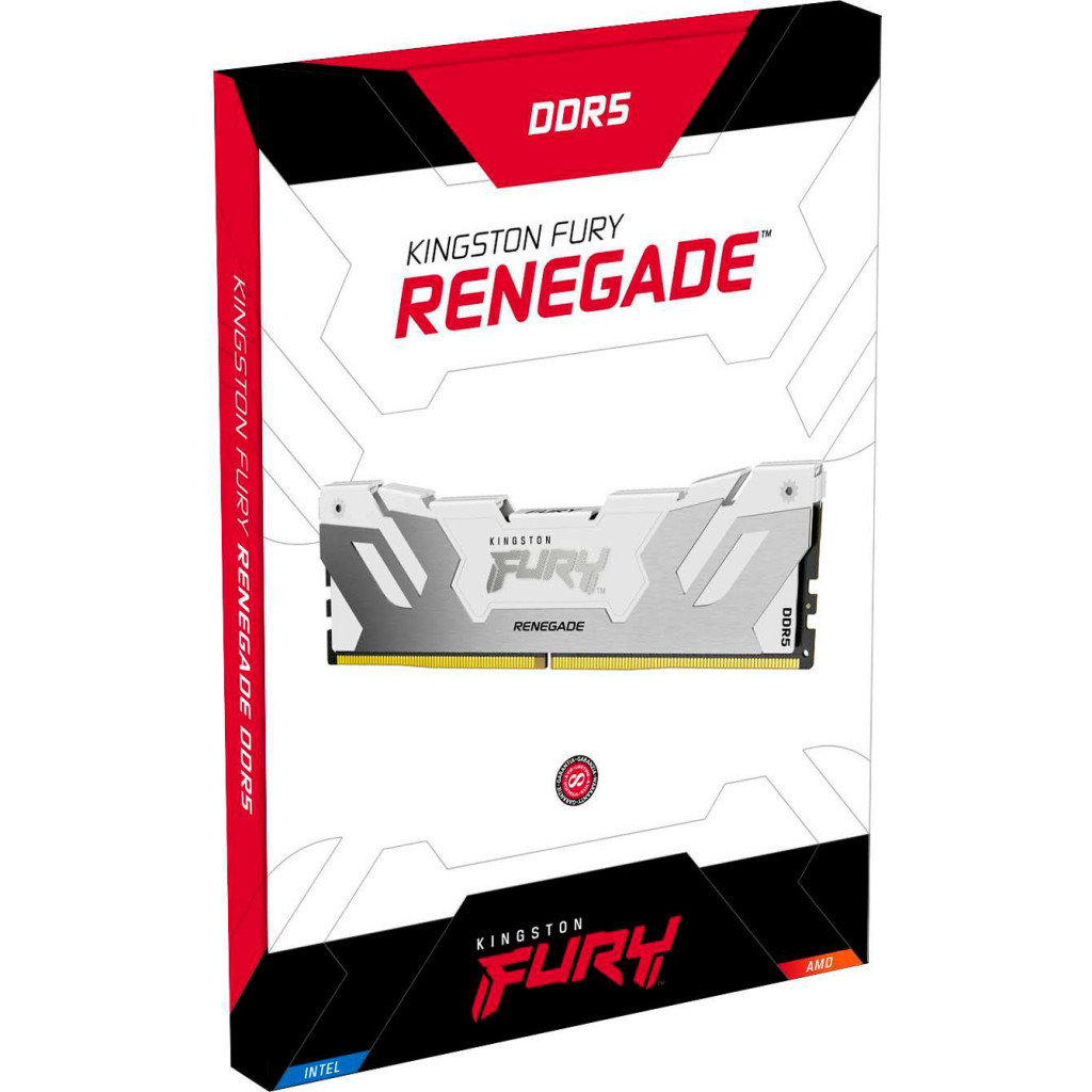Модуль пам'яті для комп'ютера DDR5 16GB 6000 MHz Renegade White XMP Kingston Fury (ex.HyperX) (KF560C32RW-16) - зображення 4